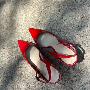 Zara Vibrant Red Heels